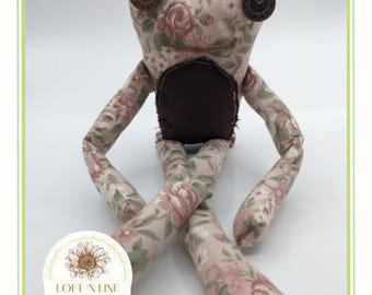 Frog on a Log Plushie