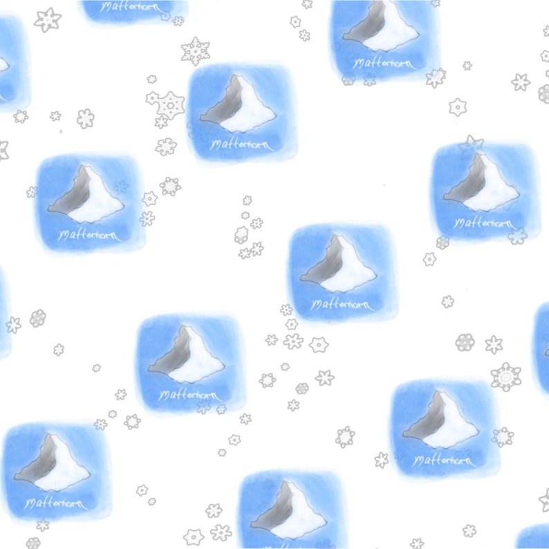 Printable Matterhorn Mt. Pattern Clipart PNG - Etsy