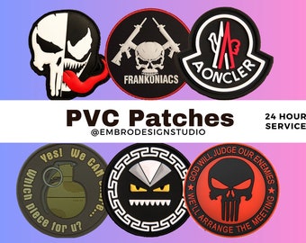 Custom PVC Patches, Hook And Loop backing, Free Shipping, Tactical Patch, Military Patch, 3D patches, Custom Patch, Fast Turnaround time,PVC