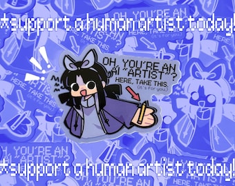 anti-ai sticker | pick it up.
