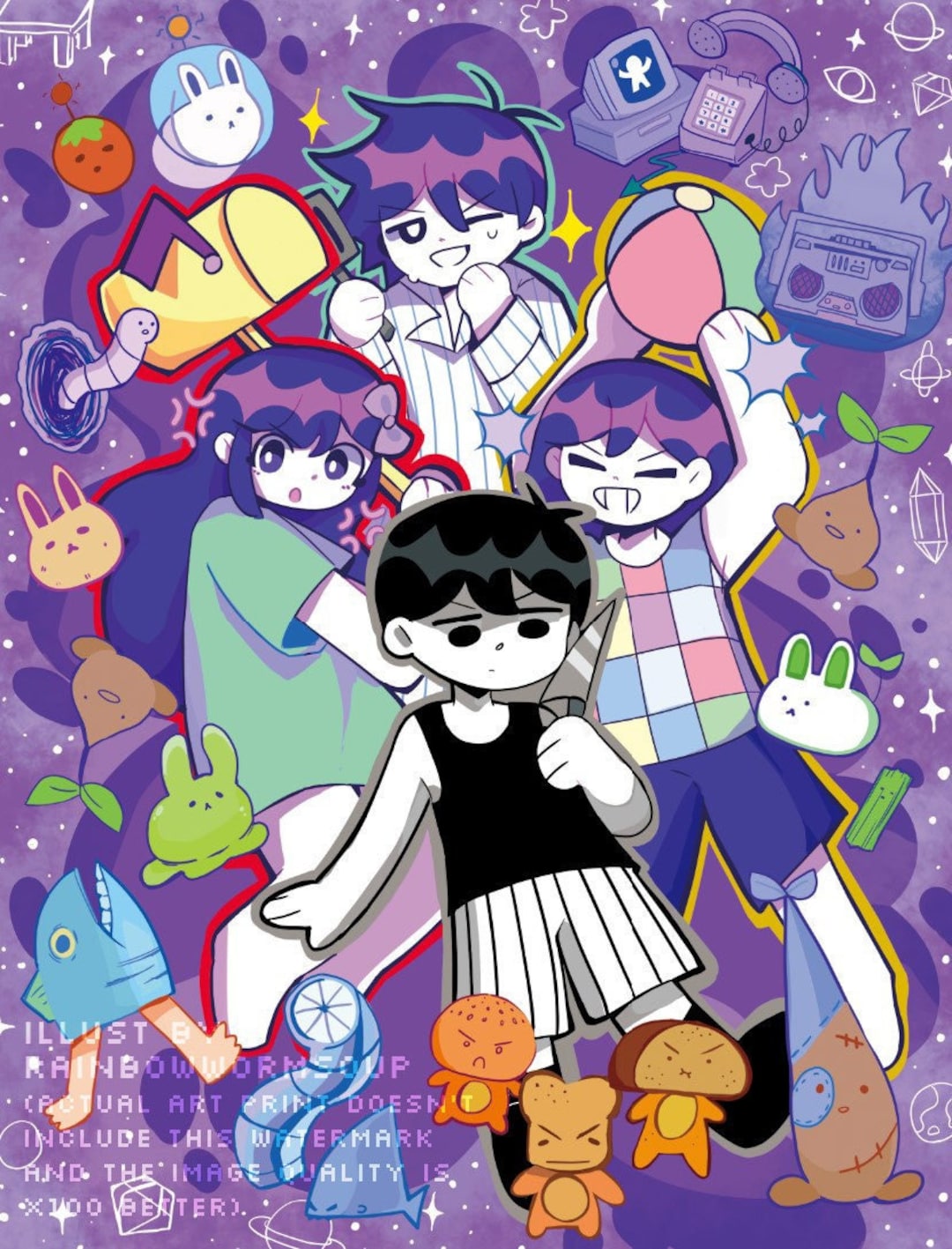 OMORI 2nd Anniversary Print – OMOCAT