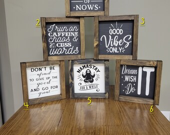 Small Wooden Signs, Rustic, Home Decor, Homemade, Wall Hangings, Farmhouse