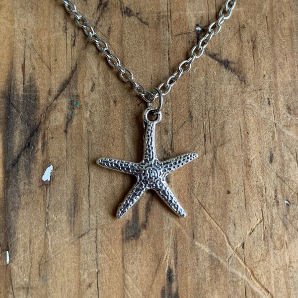 Starfish Necklace, Star fish Necklace, Seastar Necklace, Sea Star Necklace, Retro Necklace, Nature, Boho Necklace, Outdoor, Nautical Jewelry