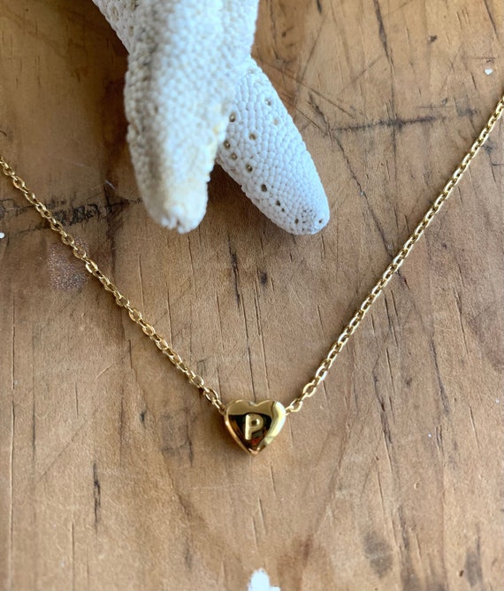 Locket P Initial Pendant Gold P Initial Necklace P Locket Photo