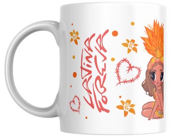 Karol G Tropicoqueta, la bichota, 15oz mug, patatasito, latina foreva