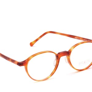 Braun Classics Mod. 51 Panto Glasses Round Retro Design in 48-20 mm Classic in Havana or Transparent Crystal