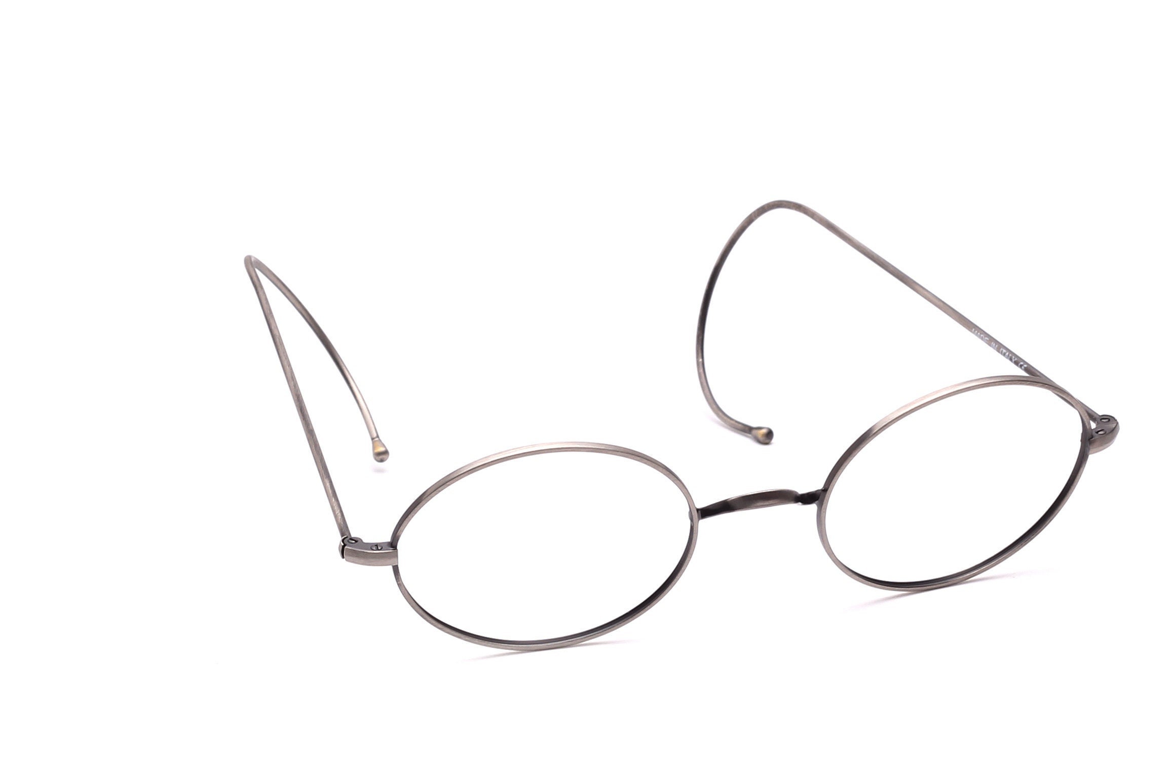 Lunettes Vintage Hommes Minuscules Ovales Métal Rétro - Cadre Femmes Petites Ronde Noir