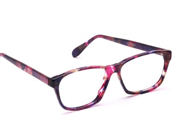 Glasses frame women MEITZNER 56 -14 mm acetate colorful retro style feminine fashion colored design rectangular 90s NOS