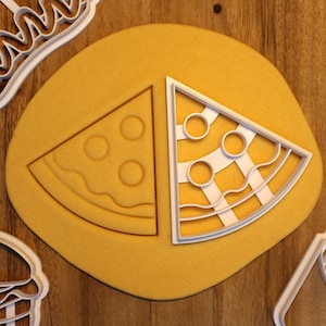 Pizza Cookie Cutter | Utstikker Pizza | Fast Food | Birthday Party | Pepperoni Olives Cheese