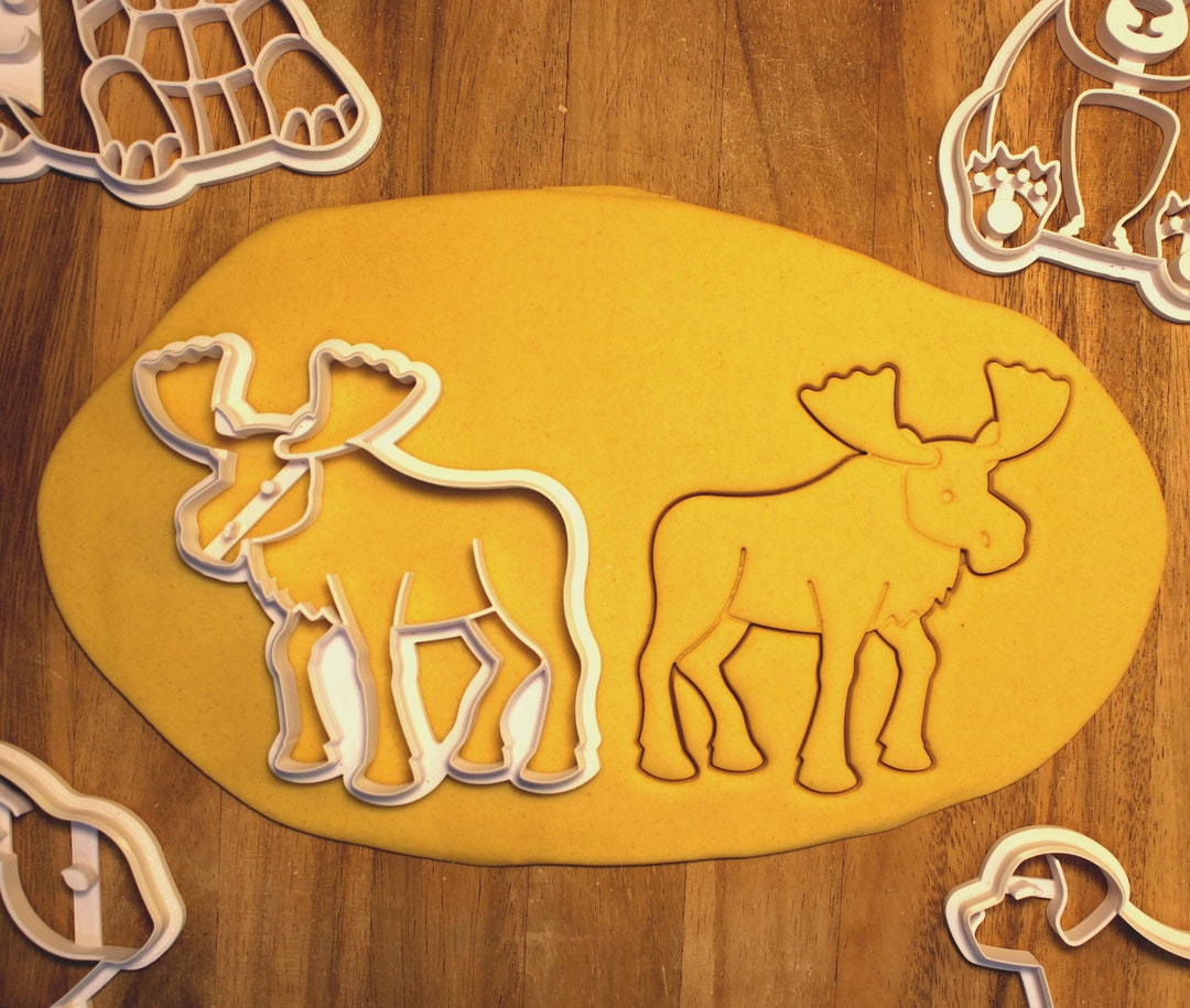 Moose Cookie Cutter Utstikker Elg Forest Animals Craft Tools Etsy