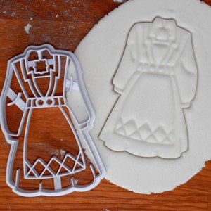 Hardanger Bunad Cookie Cutter | Utstikker Hardangerbunad | Norwegian Folk Dress Traditional Costume Norway Folklore Nordic Scandinavian