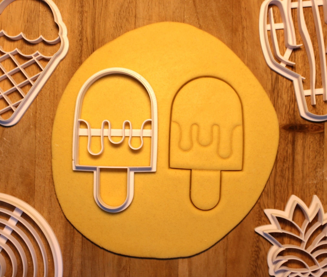 Ice Lolly Cookie Cutter Utstikker is Summer Frozen Dessert Treats Etsy