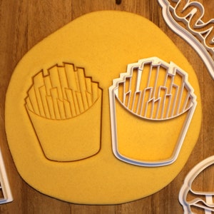 French Fries Cookie Cutter | Utstikker Pommes Frites | Fast Food | Birthday Party | Burgers | Chips