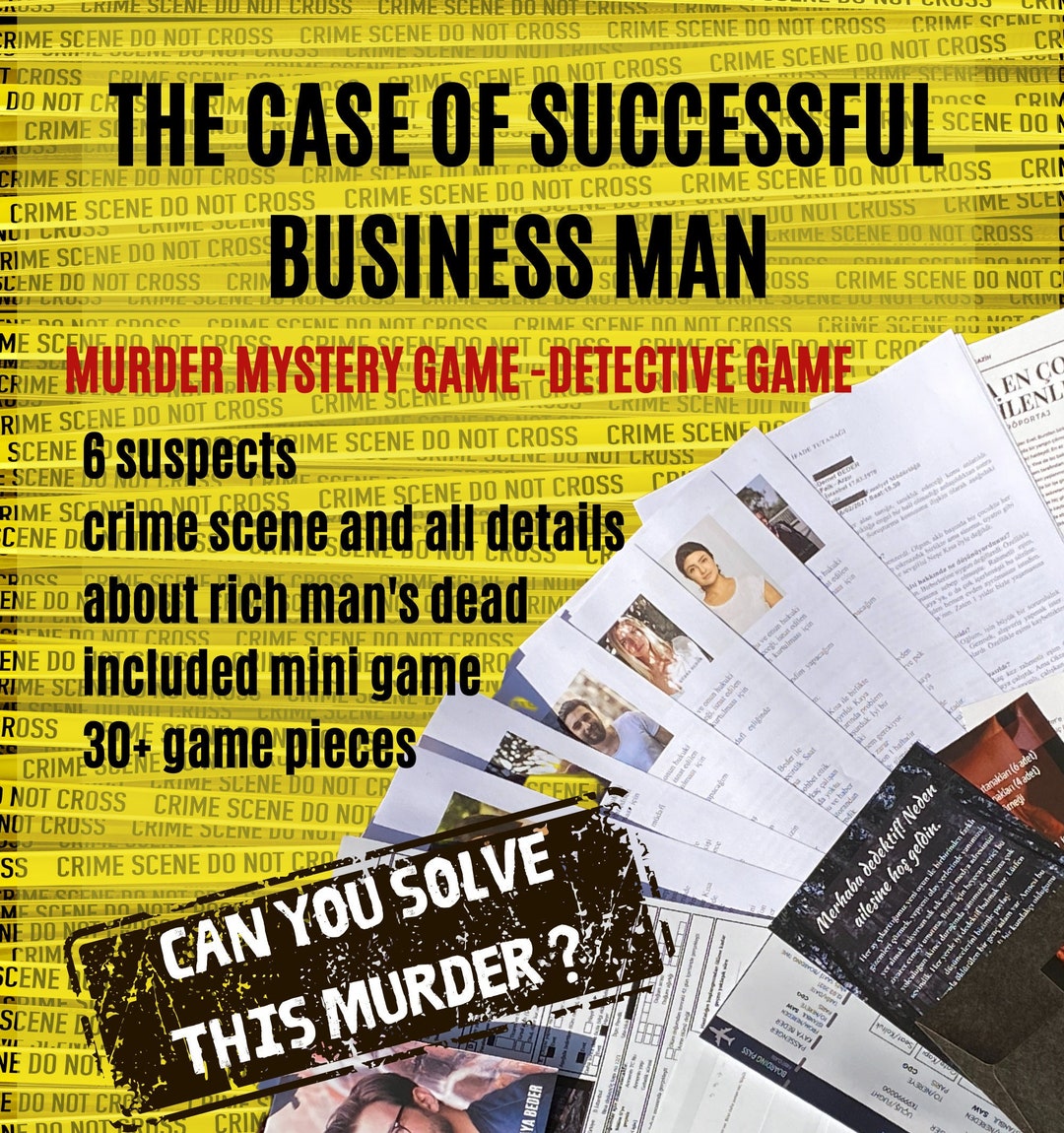 Murder Mystery Detective Game Files Unsolved Case File Escape Room