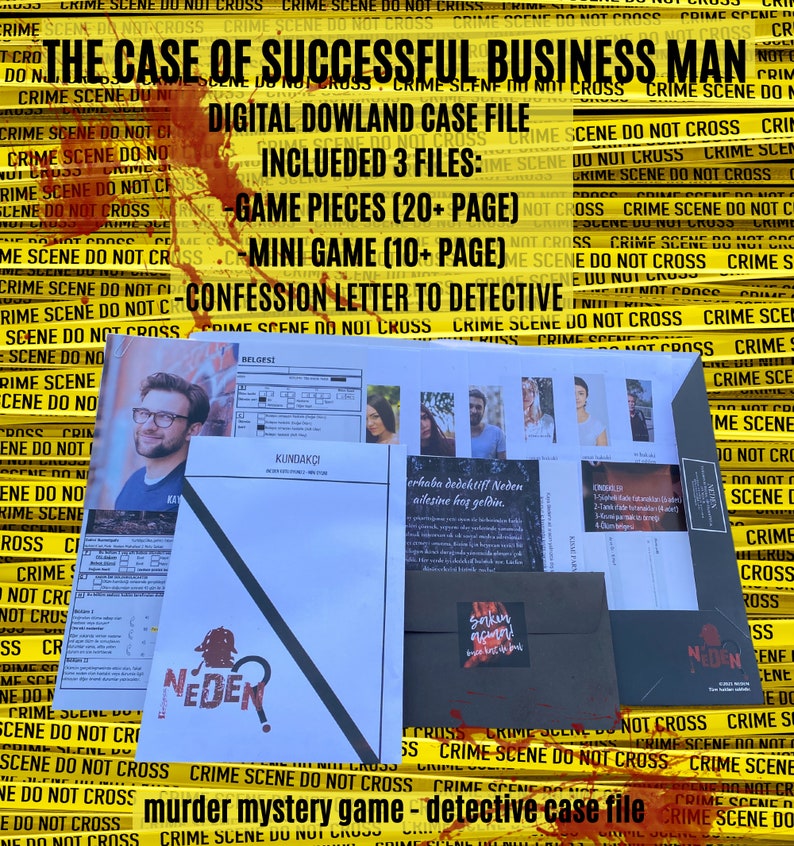 Murder Mystery Detective Game Files Unsolved Case File Escape Room ...
