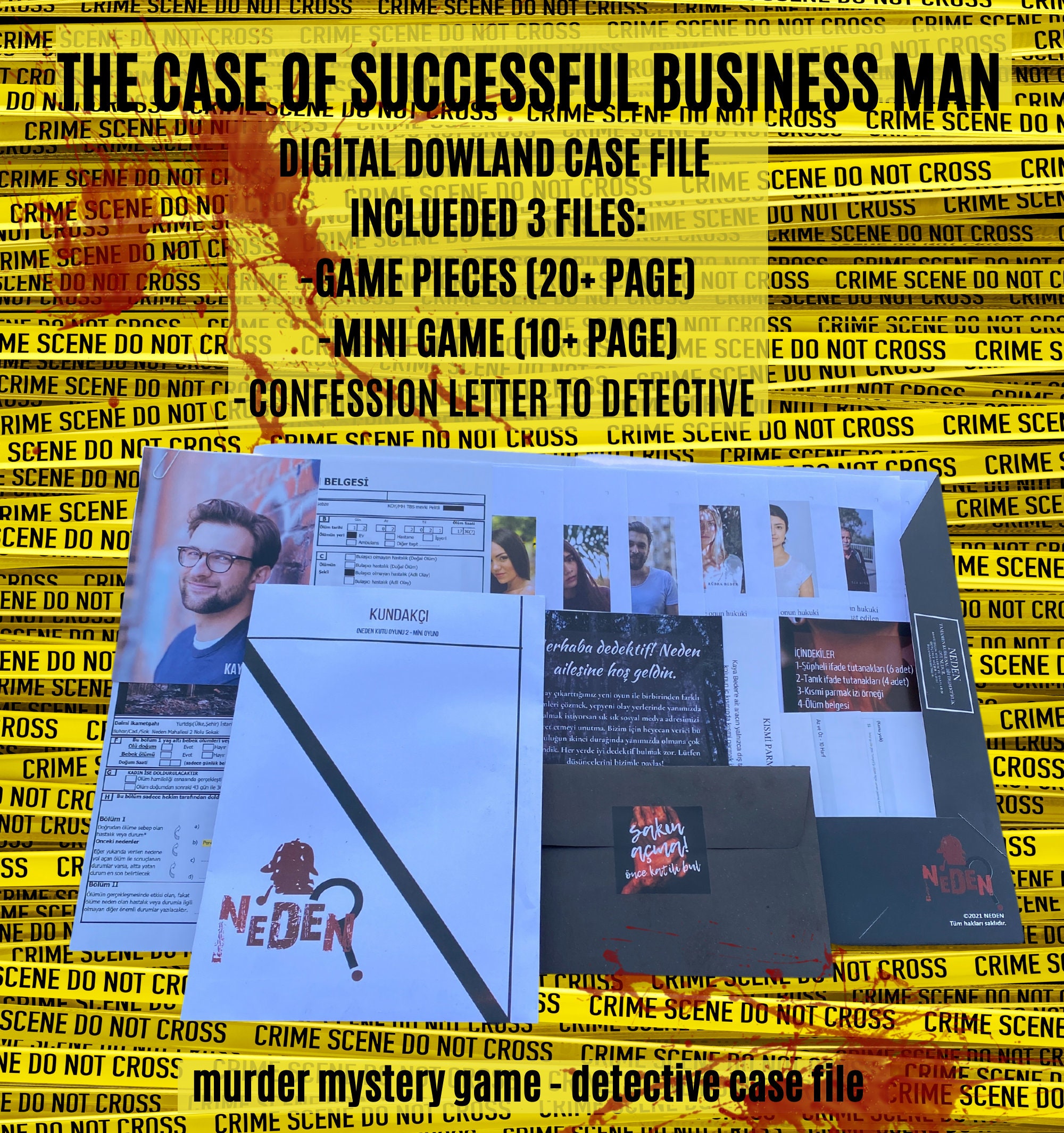 Murder Mystery Detective Game Files Unsolved Case File Escape Room