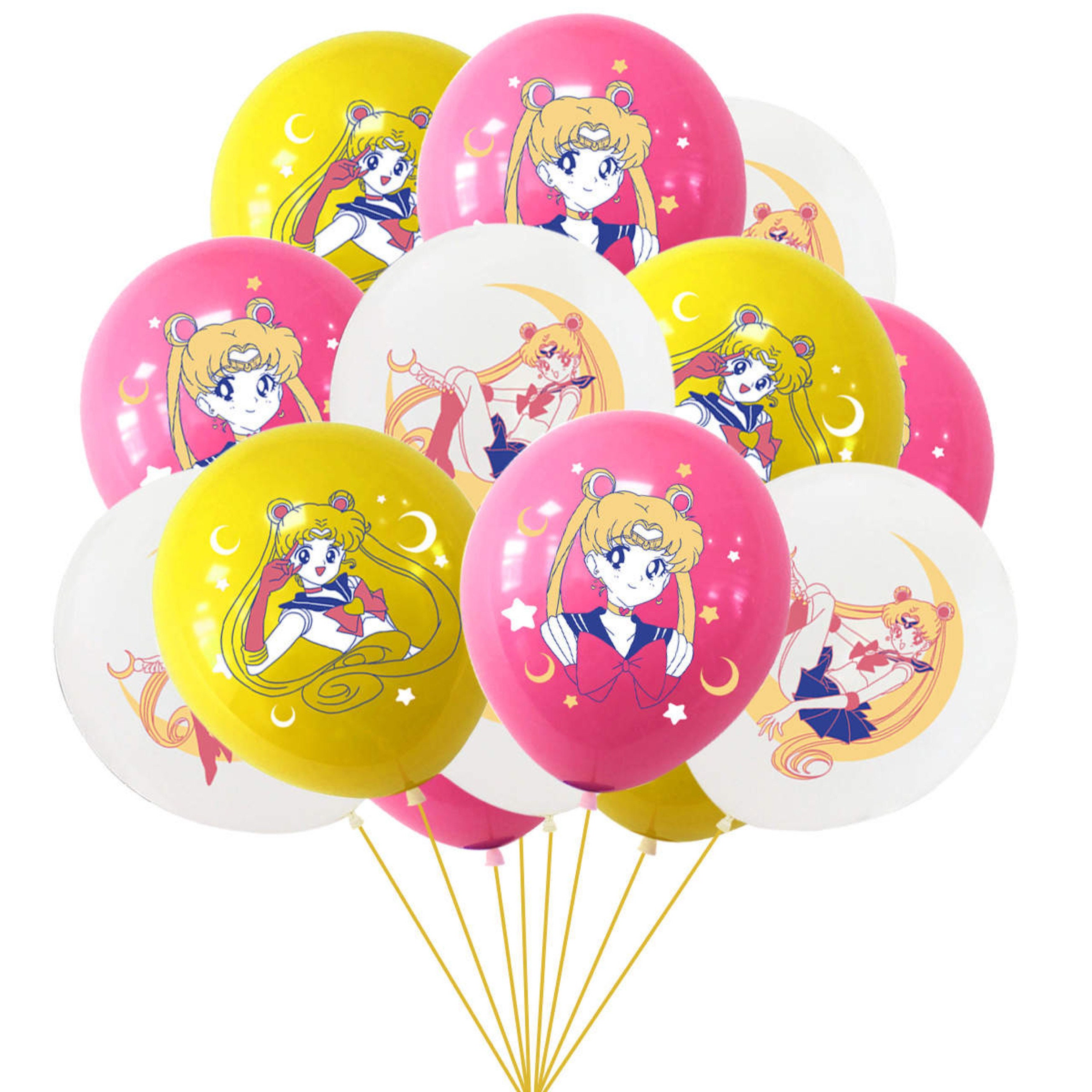 Set of 12 Sailor Moon Inspired Birthday Party Decoration Sailor Moon