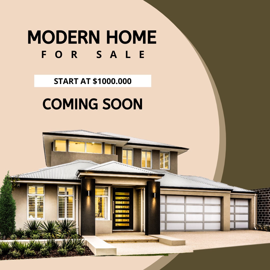 Real Estate Coming Soon Template Etsy