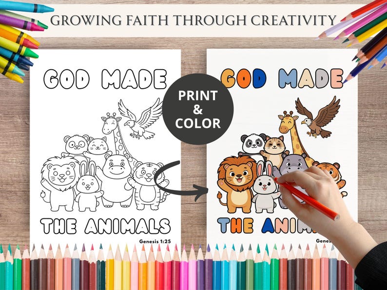 Bible Verse Coloring Pages for Kids, Christian Printable, 40 Scripture ...