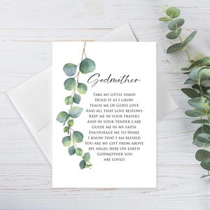 Tarjeta de Madrina, Tarjeta para Madrina, Tarjeta de Padrino/Madrina, Propuesta de Madrina, Recuerdo de Madrina, Poema de Madrina, De Ahijado/a, Regalo de Madrina