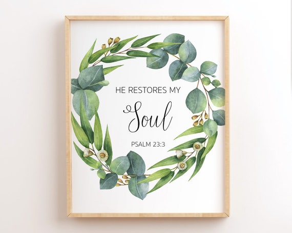 He Restores My Soul {Small Wall Tapestry} He Restores My Soul {Small Wall Tapestry}