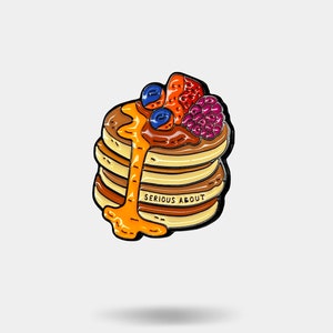 Pancakes, enamel pin
