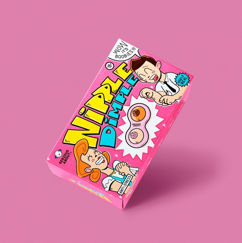 Nipple Dimple Pink Frame Pink Buttons - Etsy