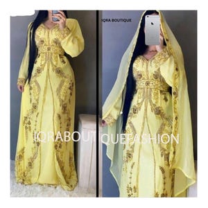 Moroccan Dubai Kaftan Arabic Abaya Maxi Hand Beaded Caftan Farasha Floor Length Party Wear Wedding Gown Beach Stylish Jalabiya Women Dress