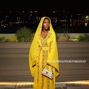 ABAYA MAXI DRESS, Moroccan Kaftan, Luxury Women Abaya, Comfortable Floor Length Wedding Party Abaya Dress, Hand Beaded Kaftan