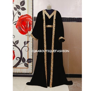 ABAYA MAXI KAFTAN, Comfortable Kaftan, Elegant Kaftan Dress, Royal Moroccan Hand Beaded Caftan, Luxury Women Party Wear Gown