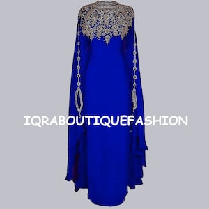 Sale!! New Royal White Islamic Modern Elegant Dubai Moroccan caftan Arabic Party Wear Beach Kaftan Maxi Floor Length Takshita Wear Dresses