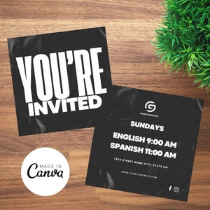 Square Church Flyer 4x4 (Template)