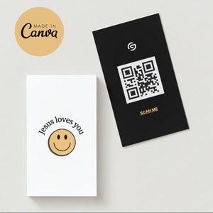 2x3.5&quot; Church &quot;Jesus loves you&quot; Youth Invite Card (Business Card size)