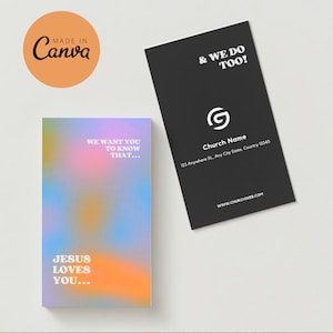 2x3.5&quot; Church Invite (Business Card size) Digital Template