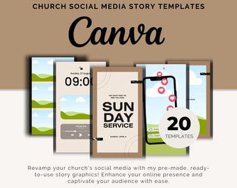 Mallar för berättelser i sociala medier för kyrkan (digitala)