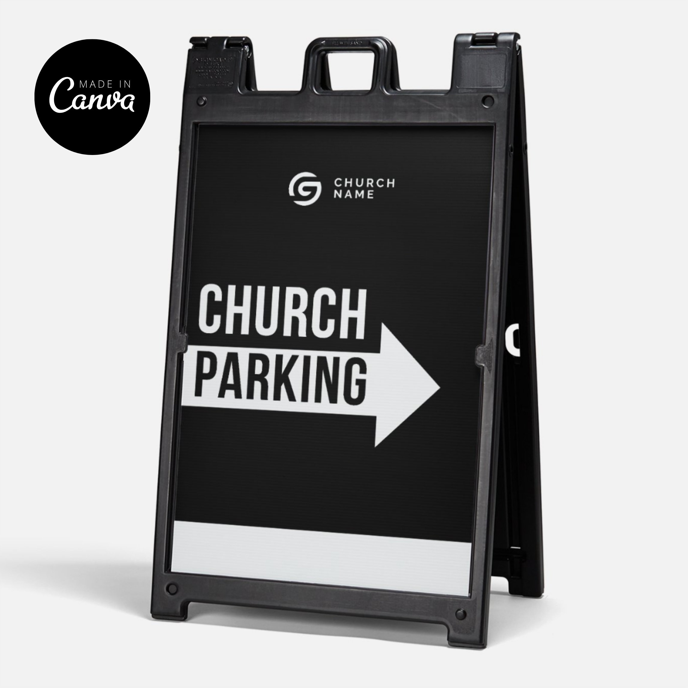 Church Parking A-frame Signs (digital Template) - Etsy