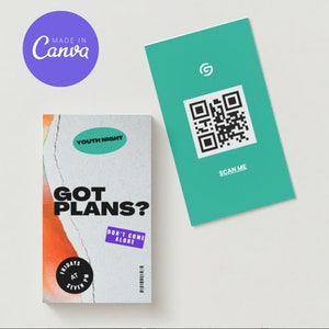 2x3.5&quot; Church Youth Invite Card (Business Card size)