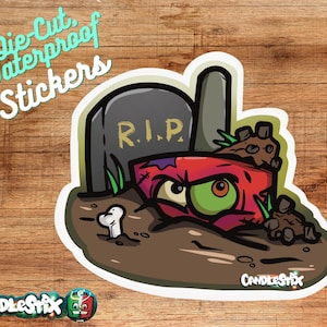 Custom stickers One of a Kind, Waterproof Die Cut Trading Stickers- Gravestone Doji Candlestick