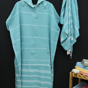 UNIQUE Beach Coverup, Personalized Beach Gift, Hooded Poncho, Wetsuit Changing, Custom Poncho with Hood for Adults/Kids, Bulk Poncho Gift