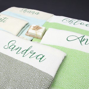 Personalized Turkish Beach Towel, Custom Bath Towel, Gifts For Her, 40"x70", Monogrammed Towel, Bachelorette Party Favors, Bridesmaid Gifts