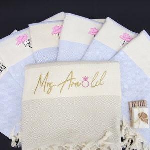 Personalized Gift Towel, 40x70&quot; Custom Towels, Bachelorette Party Favor, Bridesmaid Gifts, Girls Trip Gifts, Bridal Party Gift, Wedding Gift
