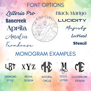 Embroidery- Monogram Listing