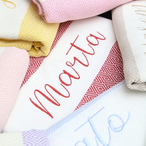 PERSONALIZED Wedding Beach Towel, Turkish Beach Towel, Gifts For Her, 40&quot;x70&quot;, Monogrammed Ultra Soft Cotton Towel, Wholesale Towel, Foutas