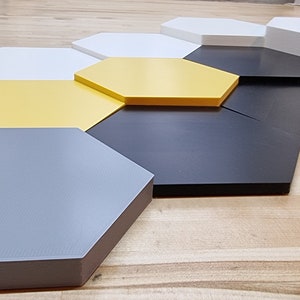 3D Hexagon Wall Tiles In Tons of Sizes & Colors! Get A Modern Honeycomb Look With 4in Wide 3D Hexagon Wall Tiles