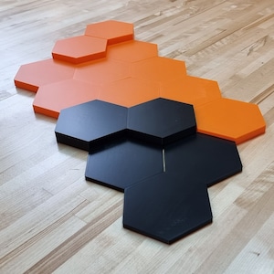 3D Hexagon Wall Tiles In Tons of Sizes & Colors! Get A Modern Honeycomb Look With 4in Wide 3D Hexagon Wall Tiles
