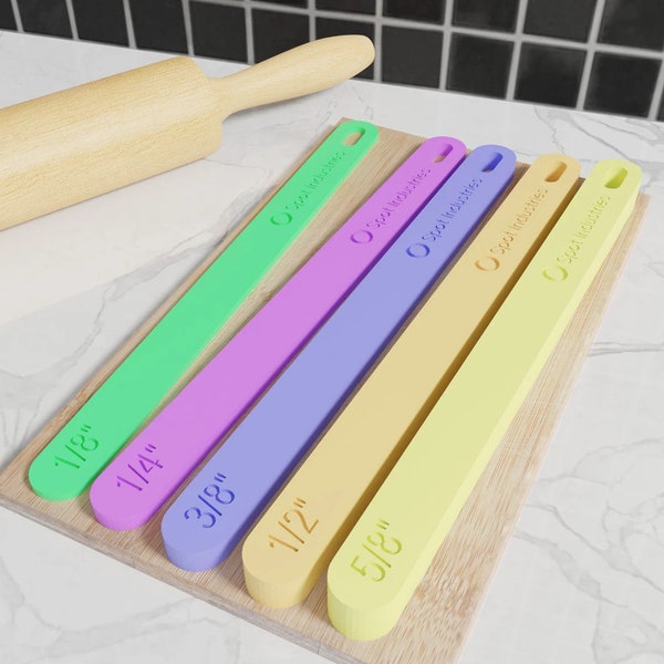 Dough Stick Pairs. Perfect Height Every Time With Our Eco-Friendly Dough Stick Set