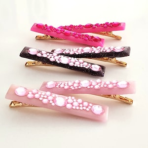 Girly Hair Clips, Hair Accessory, Hair Decor, Gift Ideas, Hair embellishment