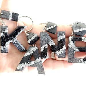 Milani Letter Keychains, Resin Keychain, Hanging letters, Red Keychains