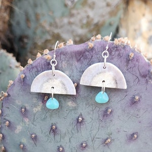Real Deer Antler Earrings, Picasso Czech Rose Petal Beads, Sterling Silver Earrings, Boho Rustic, Unique Silver Earring Gift