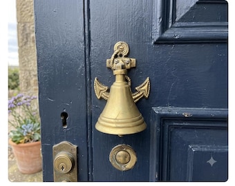 Vintage Brass Nautical Anchor Door Bell